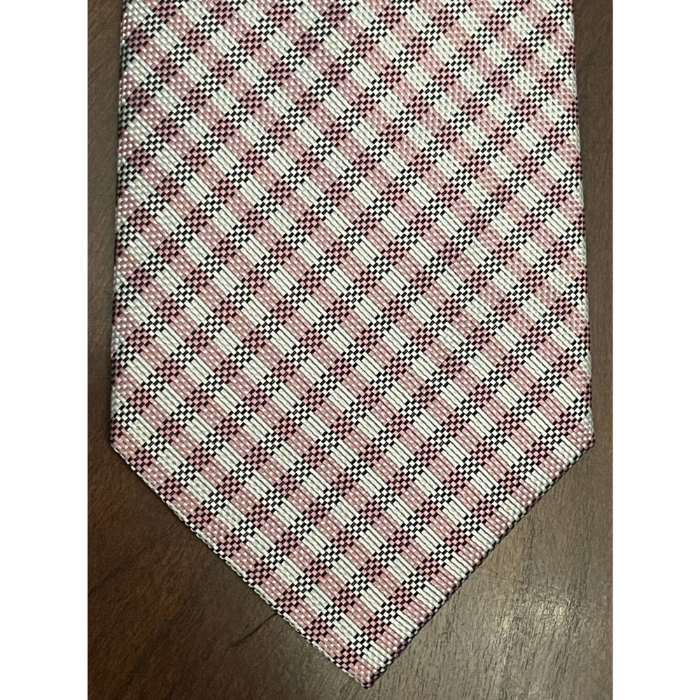 Jones New York Signature Pink 100% Polyester Men’s Neck Tie Made In China